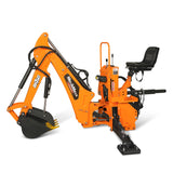 8' Tractor Backhoe Attachment with Hydraulic Thumb,  15" Bucket,  ISO/SAE Switchable Controls,  Self-Contained Hydraulic System,  3 Point Hitch Cat.1 & 2,  20-100 HP,  BH760H thumbnail 29