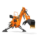 8' Tractor Backhoe Attachment with Hydraulic Thumb,  15" Bucket,  ISO/SAE Switchable Controls,  Self-Contained Hydraulic System,  3 Point Hitch Cat.1 & 2,  20-100 HP,  BH760H thumbnail 26