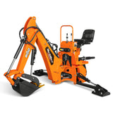 8' Tractor Backhoe Attachment with Hydraulic Thumb,  15" Bucket,  ISO/SAE Switchable Controls,  Self-Contained Hydraulic System,  3 Point Hitch Cat.1 & 2,  20-100 HP,  BH760H thumbnail 28