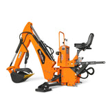 9' Tractor Backhoe Attachment with Hydraulic Thumb,  15" Bucket,  ISO/SAE Switchable Controls,  Self-Contained Hydraulic System,  3 Point Hitch Cat.1 & 2,  25-100 HP,  BH860H thumbnail 27