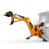9' Tractor Backhoe Attachment with Mechanical Thumb,  15" Bucket,  ISO/SAE Switchable Controls,  Self-Contained Hydraulic System,  3 Point Hitch Cat.1 & 2,  25-100 HP,  BH860M thumbnail 21