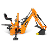 9' Tractor Backhoe Attachment with Mechanical Thumb,  15" Bucket,  ISO/SAE Switchable Controls,  Self-Contained Hydraulic System,  3 Point Hitch Cat.1 & 2,  25-100 HP,  BH860M thumbnail 31