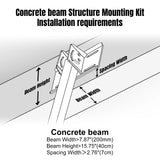 Concrete II Structure Mounting Bracket-Optional Accessory for Installation thumbnail 2