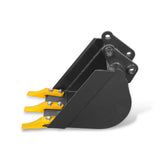 12" Backhoe Bucket without Pins, 3-Carbon Steel Teeth (for SKU: 150162, 150163, 150164, 201162, 201163, 201164) thumbnail 1