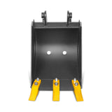 12" Backhoe Bucket without Pins, 3-Carbon Steel Teeth (for SKU: 150162, 150163, 150164, 201162, 201163, 201164) thumbnail 2