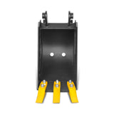 9" Backhoe Bucket without Pins, 3-Carbon Steel Teeth (for SKU: 150162, 150163, 150164, 201162, 201163, 201164) thumbnail 2