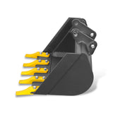 20" Backhoe Bucket without Pins, 5-Carbon Steel Teeth (for SKU: 150162, 150163, 150164, 201162, 201163, 201164) thumbnail 1