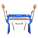 48” Manual Pan and Box Brake - Heavy Duty, Durable Construction, 12 Gauge Mild Steel, 135° Bending Angle, Individual Bending Fingers" PB4812 thumbnail 1