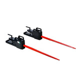 MechMaxx 43" Clamp-On Hay Bale Spear 1100lbs Capacity for Tractor Skid Steer Loader thumbnail 1