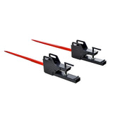 MechMaxx 43" Clamp-On Hay Bale Spear 1100lbs Capacity for Tractor Skid Steer Loader thumbnail 5