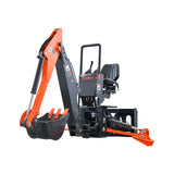 Skid Steer Backhoe 8ft Digging Depth, 16” Bucket Included,70°  Left/Right Swivel Rotation SBH50 thumbnail 5