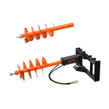 12in and 18” Skid Steer Post Hole Auger Frame,46in Drilling Depth thumbnail 1