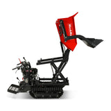 1100lbs Capacity E-Start 10HP 302cc Gas Engine Tracked Dumper Hydraulic Tipping and Lifting with Front Shovel ,  D50HTFL thumbnail 23