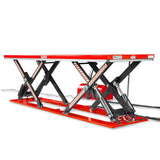 Stationary Electric Hydraulic Parallel Double Scissor Lift Table 3300lb Capacity,  108.3" x 31.5" Platform,  33.9" Lift Height,  UL Certified Motor,  ELT33P thumbnail 4