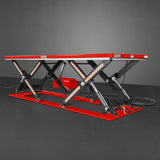Stationary Electric Hydraulic Parallel Double Scissor Lift Table 6600lb Capacity,  112.9" x 39.4"Platform,  34.3"Lift Height, UL Certified Motor,  ELT66P thumbnail 13