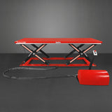 Stationary Electric Hydraulic Parallel Double Scissor Lift Table 6600lb Capacity,  112.9" x 39.4"Platform,  34.3"Lift Height, UL Certified Motor,  ELT66P thumbnail 14