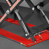 Stationary Electric Hydraulic Parallel Double Scissor Lift Table 6600lb Capacity,  112.9" x 39.4"Platform,  34.3"Lift Height, UL Certified Motor,  ELT66P thumbnail 8
