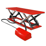 Stationary Electric Hydraulic Parallel Double Scissor Lift Table 6600lb Capacity,  112.9" x 39.4"Platform,  34.3"Lift Height, UL Certified Motor,  ELT66P thumbnail 9