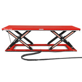 Stationary Electric Hydraulic Parallel Double Scissor Lift Table 6600lb Capacity,  112.9" x 39.4"Platform,  34.3"Lift Height, UL Certified Motor,  ELT66P thumbnail 10