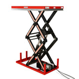 2200 lbs Capacity Stationary Electric Hydraulic Double Scissor Lift Table - 51.2" x 32.3" Platform,  70.1" Lift Height,  UL Certified Motor,  ELTD22 thumbnail 5
