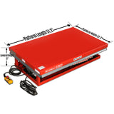 2200 lbs Capacity Stationary Electric Hydraulic Double Scissor Lift Table - 51.2" x 32.3" Platform,  70.1" Lift Height,  UL Certified Motor,  ELTD22 thumbnail 3