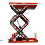 4400lbs Capacity Stationary Electric Hydraulic Double Scissor Lift Table,  51.2" x 33.5" Platform,  70.1" Lift Height,  UL Certified Motor,  ELTD44 thumbnail 6