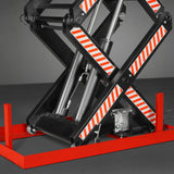 4400lbs Capacity Stationary Electric Hydraulic Double Scissor Lift Table,  51.2" x 33.5" Platform,  70.1" Lift Height,  UL Certified Motor,  ELTD44 thumbnail 12