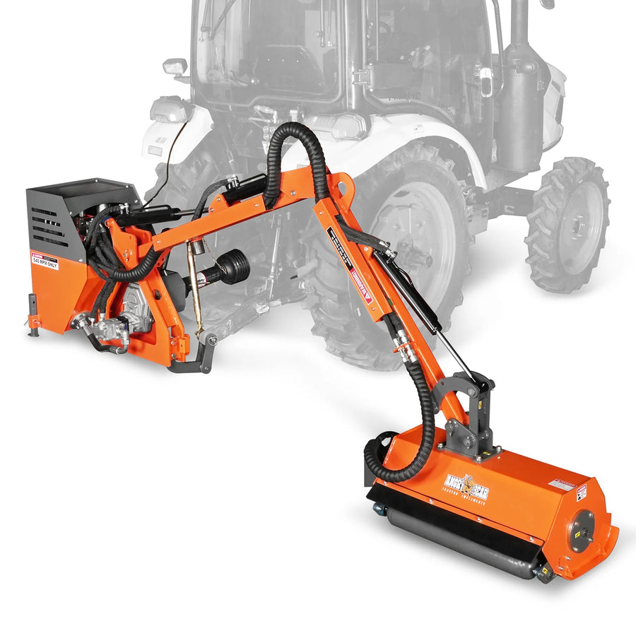31.5" Remote Control Operation, Maximum Reach 11'2", 3-Point Boom Mower, 20-55HP, ERM80