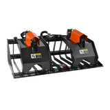 72” Skid Steer Skeleton Rock Bucket Grapple Rake, SSG72 thumbnail 4