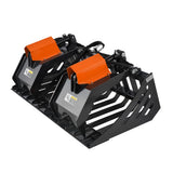 72” Skid Steer Skeleton Rock Bucket Grapple Rake, SSG72 thumbnail 6