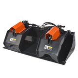 72” Skid Steer Solid Bottom Grapple Bucket, 38.5in Grab Opening, 3000lbs Capacity , SWG72 thumbnail 5