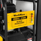 4000 PSI 4 GPM ZONSEN E-Start Engine Hot Water Pressure Washer Skid Mounted with 245 Gal Tank,  HPW40DBT thumbnail 9