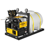 4000 PSI 4 GPM ZONSEN E-Start Engine Hot Water Pressure Washer Skid Mounted with 245 Gal Tank,  HPW40DBT thumbnail 21