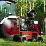 4000 PSI 4 GPM HONDA E-Start Engine Hot Water Pressure Washer with Hose Reel,  HPW40H thumbnail 4