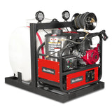 4000 PSI 4 GPM HONDA E-Start Engine Hot Water Pressure Washer Skid Mounted with 175 Gal Tank,  HPW40HT thumbnail 1