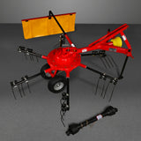 100" Mechmaxx 3-Point Hitch 6 Rotary Pull-Type Hay Rake Tedder ,  15-50Hp ,  HT100 thumbnail 40