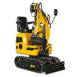 Mini Compact Excavator Loncin 300cc 9hp Engine, 43.3" Max. Digging Depth, 0.6Ton, 1345 LBS Operating Weight, MEC06 thumbnail 25