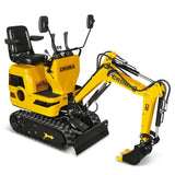 Mini Compact Excavator Loncin 300cc 9hp Engine, 43.3" Max. Digging Depth, 0.6Ton, 1345 LBS Operating Weight, MEC06 thumbnail 3