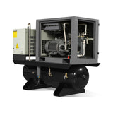 10HP Combined Rotary Screw Air Compressor with Dryer & 66-Gal ASME Tank | 32 CFM,  116 PSI,  460V 3-Phase - Industrial Grade thumbnail 6