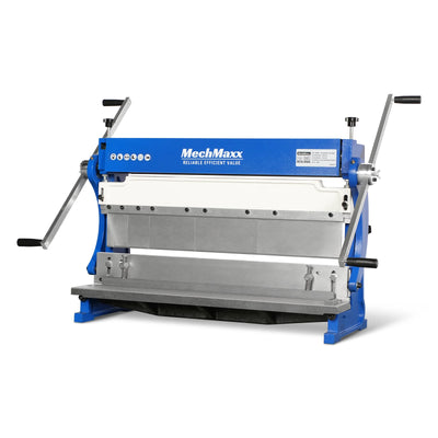 30-inch 3-in-1 Pan and Box Brake – Slip Roll, Shear, Bending Machine for Sheet Metal, 20 Gauge Mild Steel, Adjustable Fingers, Heavy Duty, Metalworking, Fabrication, Rolling, Bending MMCB3016
