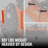 60 in Rotary Tiller,  3 Point Hitch Cat.1 & 2,  Gear Drive,  PTO Shaft Included with Slip Clutch,  30-60 HP,  MRT60 thumbnail 4