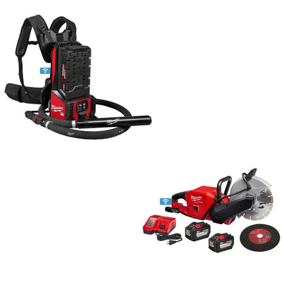 Milwaukee MXF372-2XCB Concrete Vibrator Kit W/ FREE 2786-22HD 9" Cut-Off Saw