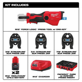 Milwaukee 2573-22M M12 FORCE LOGIC Press Tool Kit with ONE KEY ACR Press Jaws (Kit) thumbnail 2