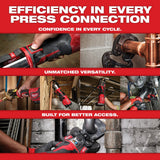 Milwaukee 2573-22 M12 FORCE LOGIC Press Tool Kit with ONE-KEY 1/2 in. to 1 in. CTS-V Jaws (2 Batteries) thumbnail 15
