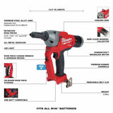Milwaukee 2660-20 M18 FUEL™ 1/4" Blind Rivet Tool w/ ONE-KEY™ Bare Tool thumbnail 2