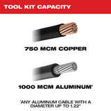 Milwaukee 2672-21 M18 Force Logic Cable Cutter Kit with 750 MCM Cu Jaws thumbnail 4