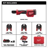 Milwaukee 2674-22C M18 Short Throw Press Tool Kit with PEX Crimp Jaws thumbnail 2