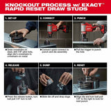 Milwaukee 2676-22 FORCELOGIC M18 10-Ton Knockout Tool 1/2" to 2" Kit thumbnail 14