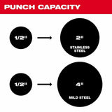 Milwaukee 2676-23 FORCELOGIC M18 10-Ton Knockout Tool 1/2" to 4" Kit thumbnail 4