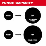 Milwaukee 2677-04 M18 FORCE LOGIC 6T Knockout Tool 1/2" - 4" thumbnail 6